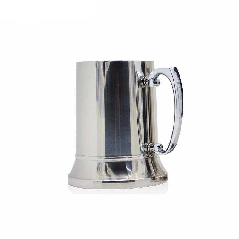 500ml Stainless Steel Tankard Beer Mug Big Capacity Double Walled