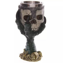 Metal Skull Chalice with Eagle Talons Claws Holding Goblet Tankard Stainless Steel - Heavy Metal Jewelry Clothing 