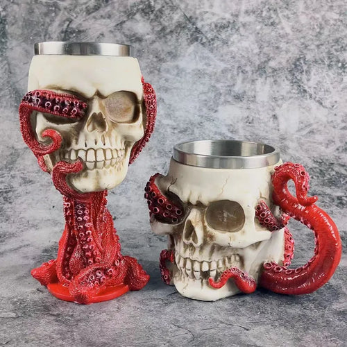 Lovecraftian Cthulhu Tentacle Skull Mug
