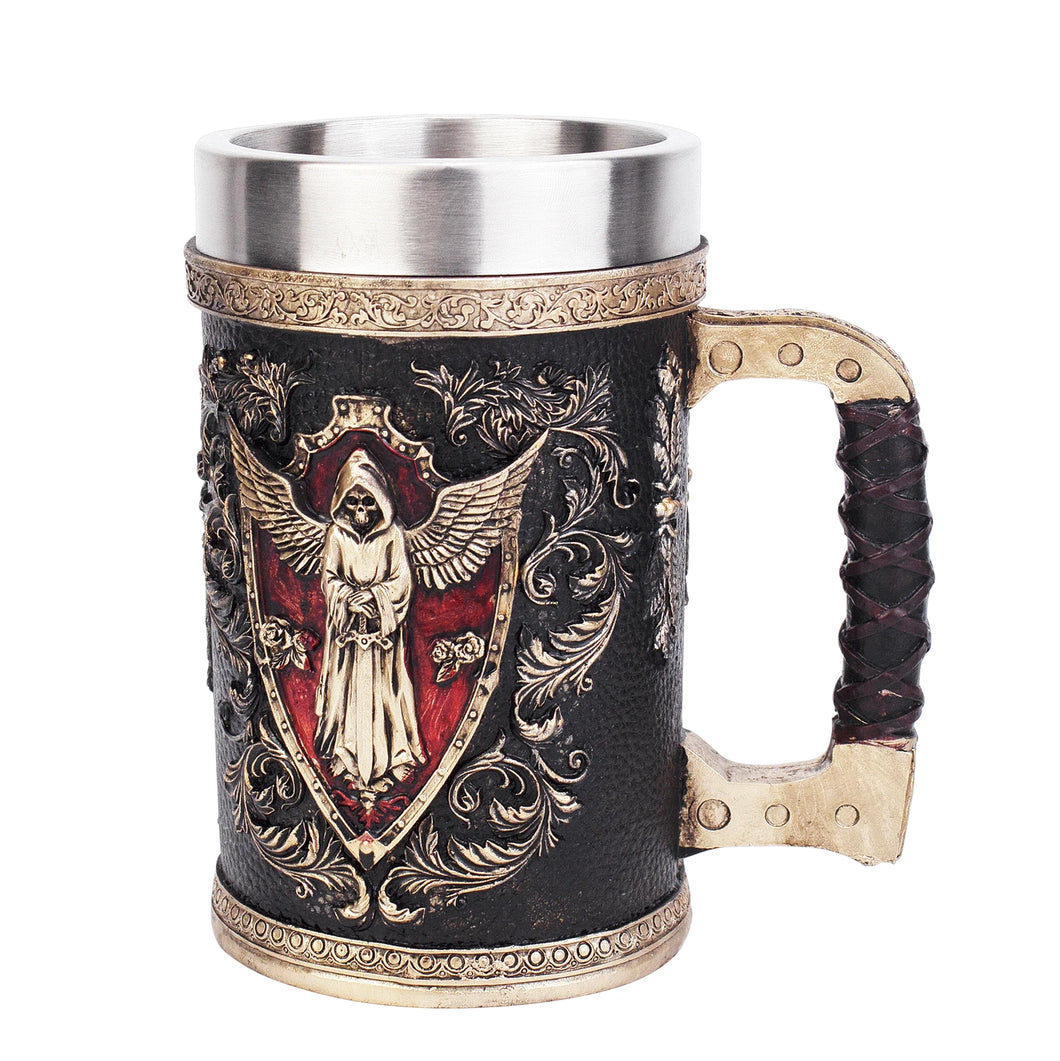 Angel of Death Skull Mug - Heavy Metal Cup