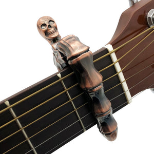 Epic Metal Skull Finger Guitar Capo - Heavy Metal Jewelry Clothing 