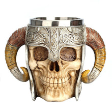 Epische Wikinger-Schädel-Tasse - Heavy Metal Jewelry Clothing 