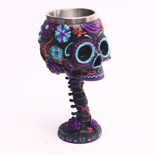 Dia de Los Muertos Skull Mug - Heavy Metal Skull Goblet - Heavy Metal Jewelry Clothing 