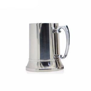 Classic Metal Beer Mug Tankard Chalice Double Walled Stainless Steel - Heavy Metal Jewelry Clothing 