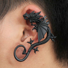 Metal Punk Gothic Dragon Cuff Earring Left Ear - Heavy Metal Jewelry Clothing 
