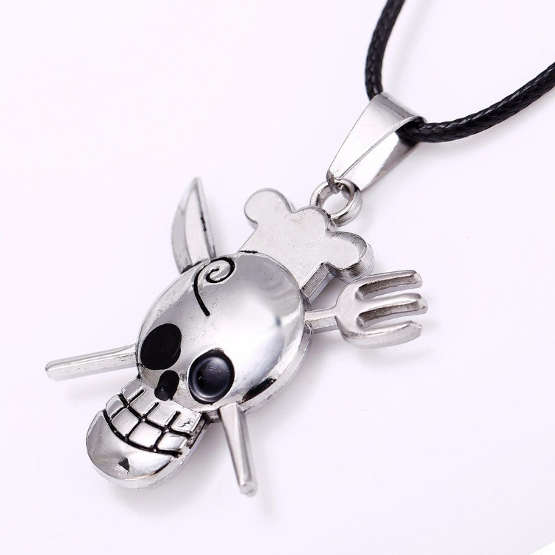 Metal Knife and Fork Skull Pendant Necklace – Heavy Metal Armor