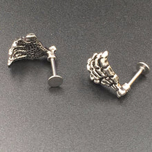 Metal Skeleton Hand Earrings Stainless Steel - Heavy Metal Jewelry Clothing 