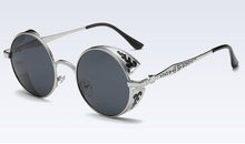 Stunning Metal Frame Steampunk Themed Sunglasses with Polarized Mirror Finish Lenses - Heavy Metal Jewelry Clothing 