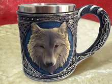 Heavy Metal Wolf Tankard Drinking Mug Double Wall Stainless Steel - Heavy Metal Jewelry Clothing 
