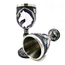Fantasy Power Metal Unicorn Chalice Drinking Mug Stainless Steel - Heavy Metal Jewelry Clothing 