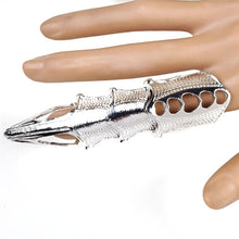 Metal Vampire Claw Ring Full Finger - Heavy Metal Jewelry Clothing 