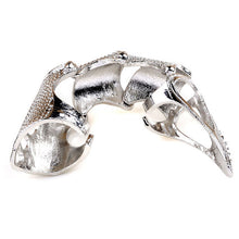 Metal Vampire Claw Ring Full Finger - Heavy Metal Jewelry Clothing 