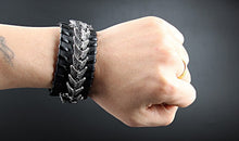 Epic Dragon Heavy Metal Leather Bracelet - Heavy Metal Jewelry Clothing 