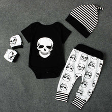 Metal Punk Gothic Baby Clothing Skulls Full Outfit - Heavy Metal Jewelry Clothing 