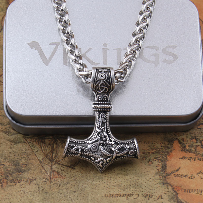 Pendant Thors Thor's Hammer Sterling Silver Peter Stone Mjolnir Pagan  Viking Norse Jewellery