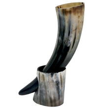 Ragnar Real Viking Horn Mug - Massive Genuine Crafted Horn Drinking Mug - Heavy Metal Jewelry Clothing 